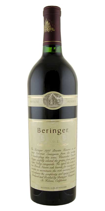Beringer "Private Reserve", Cabernet Sauvignon Napa Valley                                          