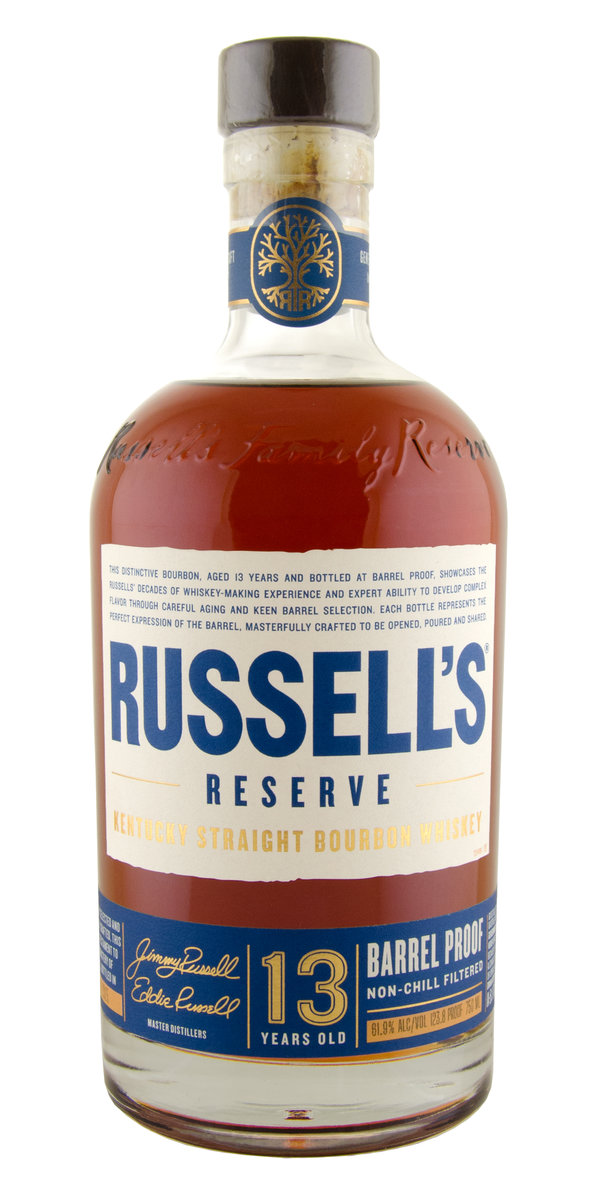 Russell's Reserve 13 Year Barrel Proof Kentucky Straight Bourbon Whiskey 61.9ABV                    