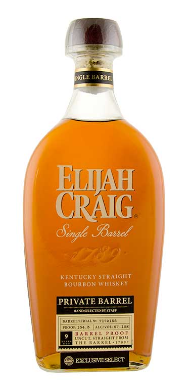 Elijah Craig Astor Select Barrel Proof Single Barrel Kentucky Straight Bourbon Whiskey              