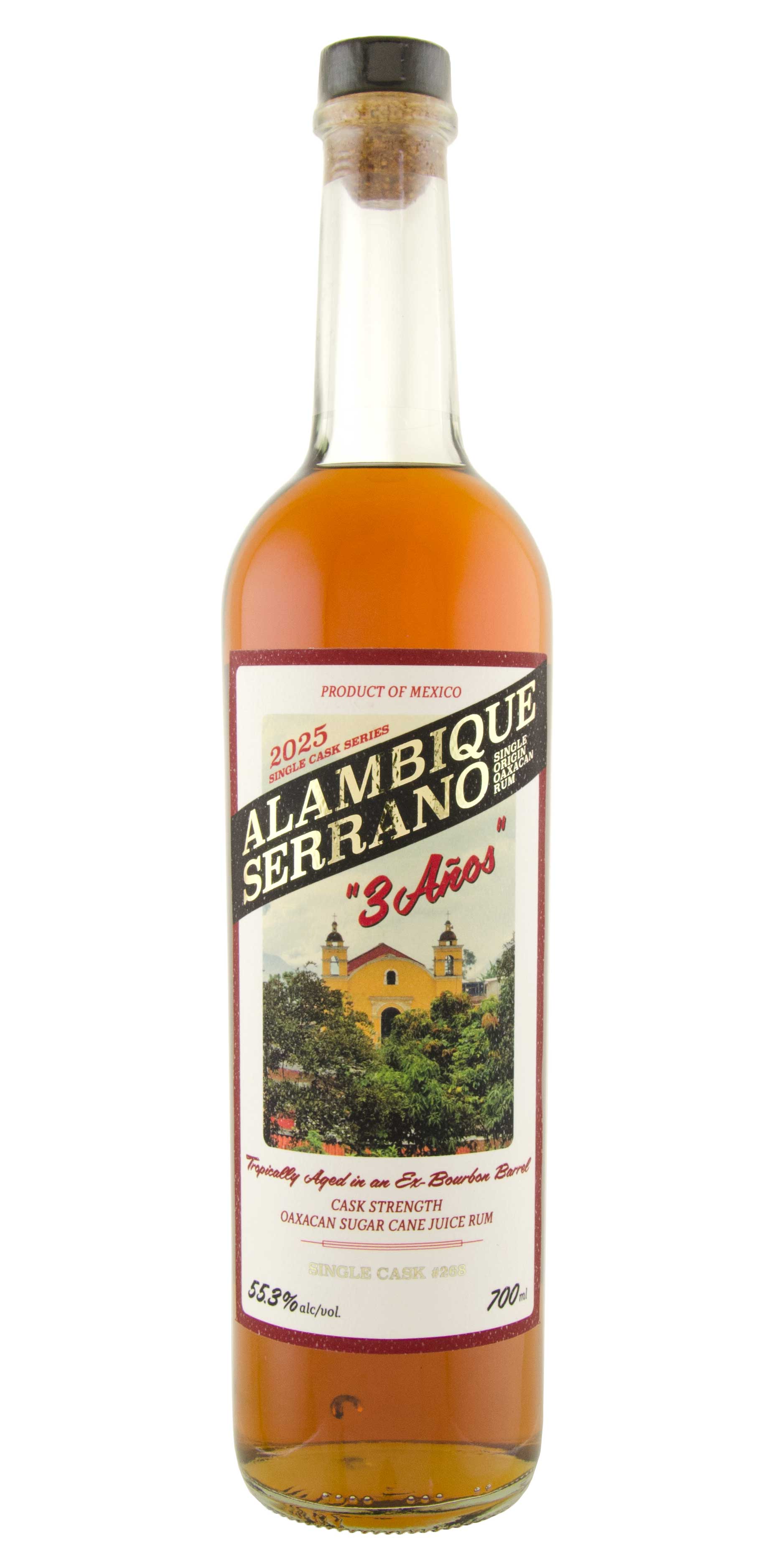 Alambique Serrano 2025 Single Cask Series 3 Años Single Cask #268 Cask Strength Single Origin Oaxaca