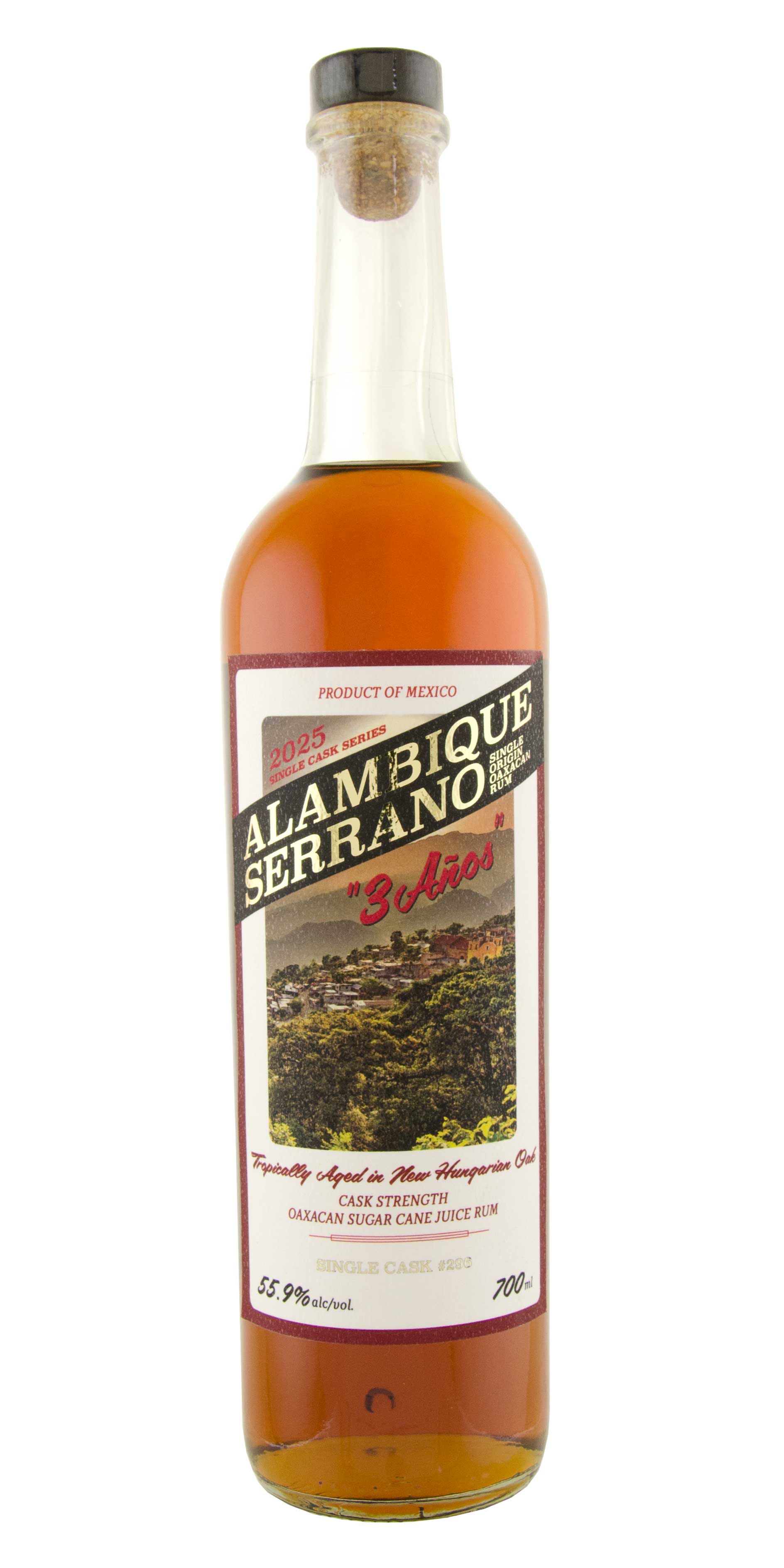 Alambique Serrano 2025 Single Cask Series 3 Años Single Cask #296