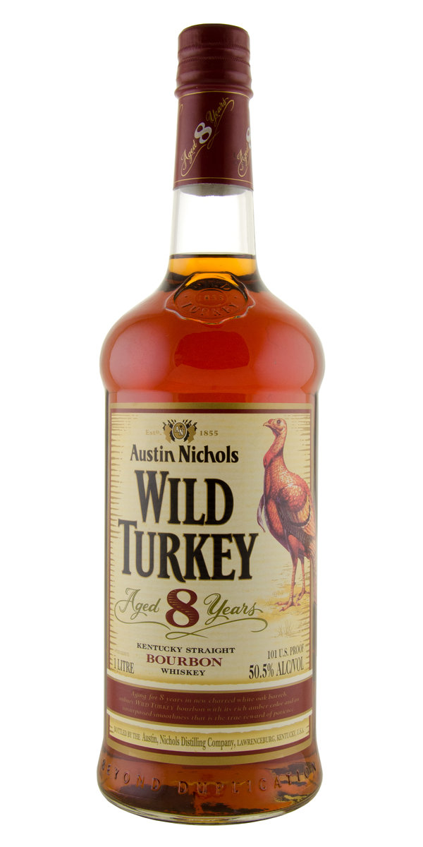 Antique Wild Turkey 8yr 101 Proof Kentucky Straight Bourbon Whiskey