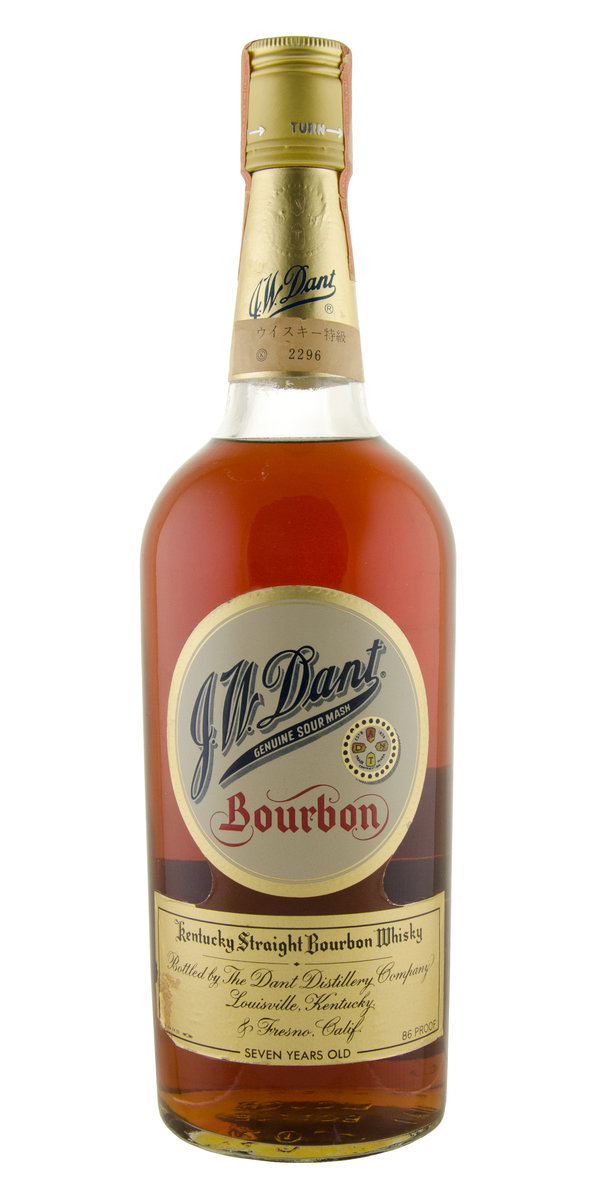 Antique J.W. Dant 7yr Kentucky Straight Bourbon Whisky