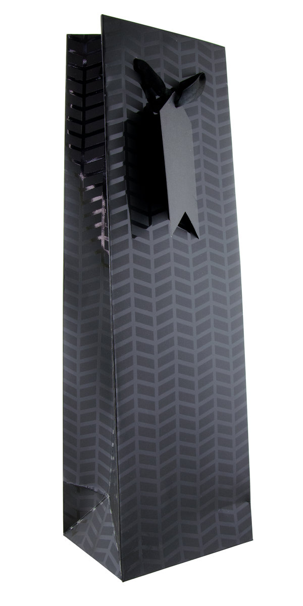 Matte Black Single Bottle Wine bag