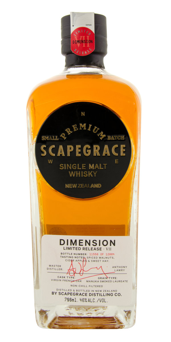 Scapegrace 'Dimension' Limited Release VII New Zealand Single Malt Whisky