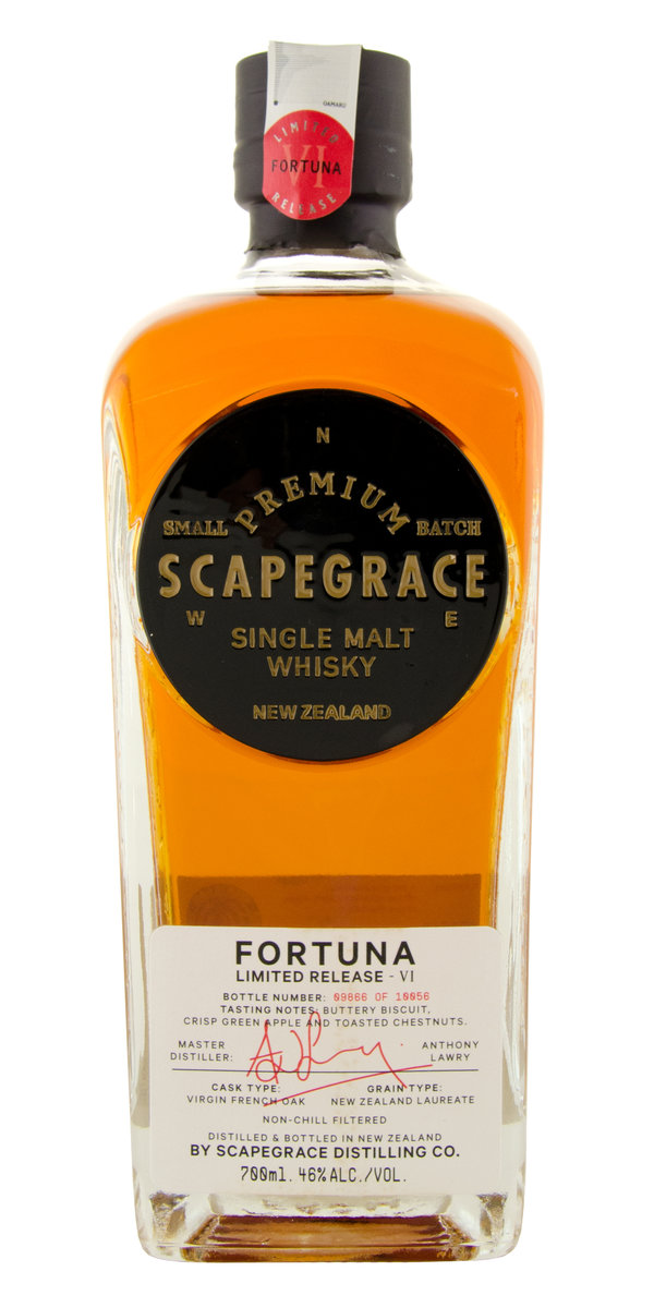 Scapegrace 'Fortuna' Limited Release VI New Zealand Single Malt Whisky                              