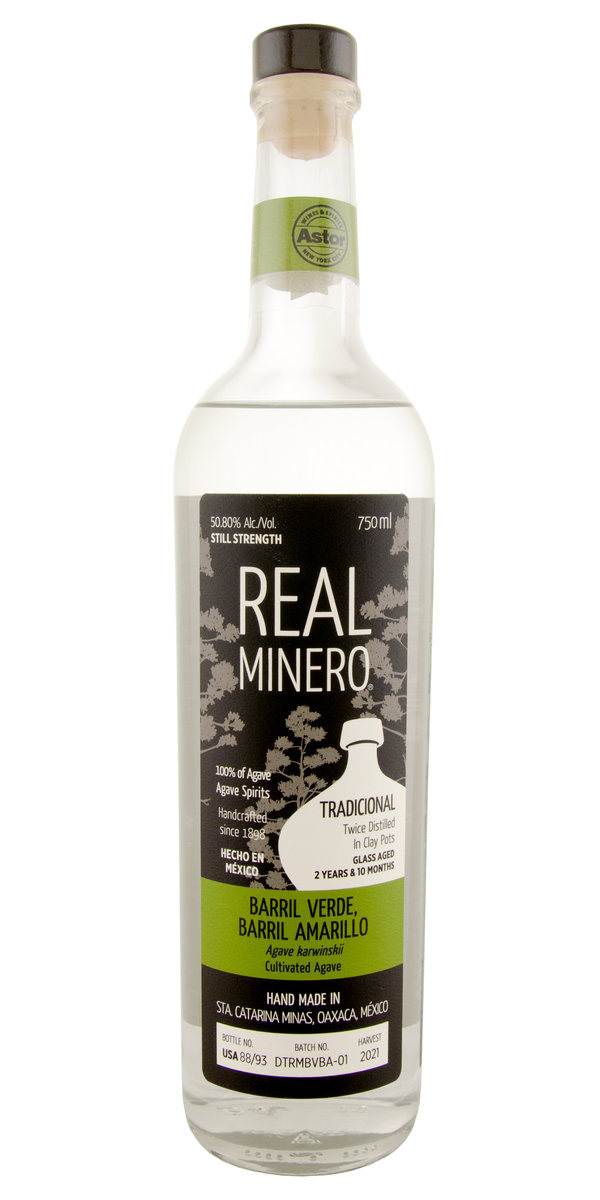 Real Minero Astor Batch Barril Verde Barril Amarillo Still Strength Mezcal                          