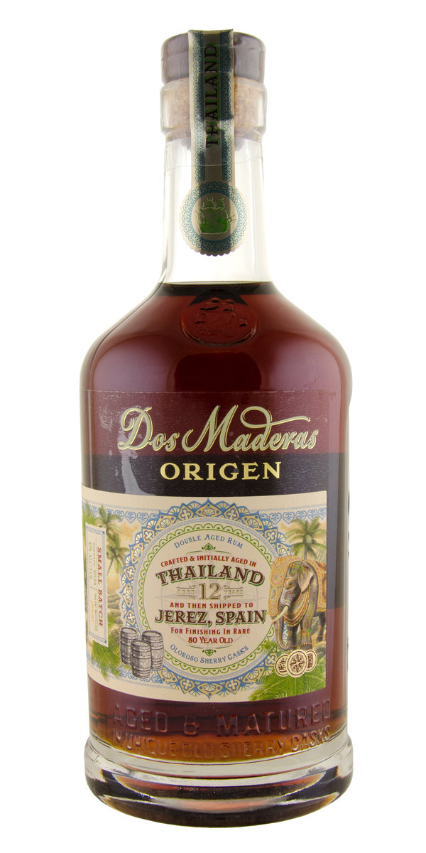 Dos Maderas Origen Thailand 12 Year Double Aged Rum                                                 