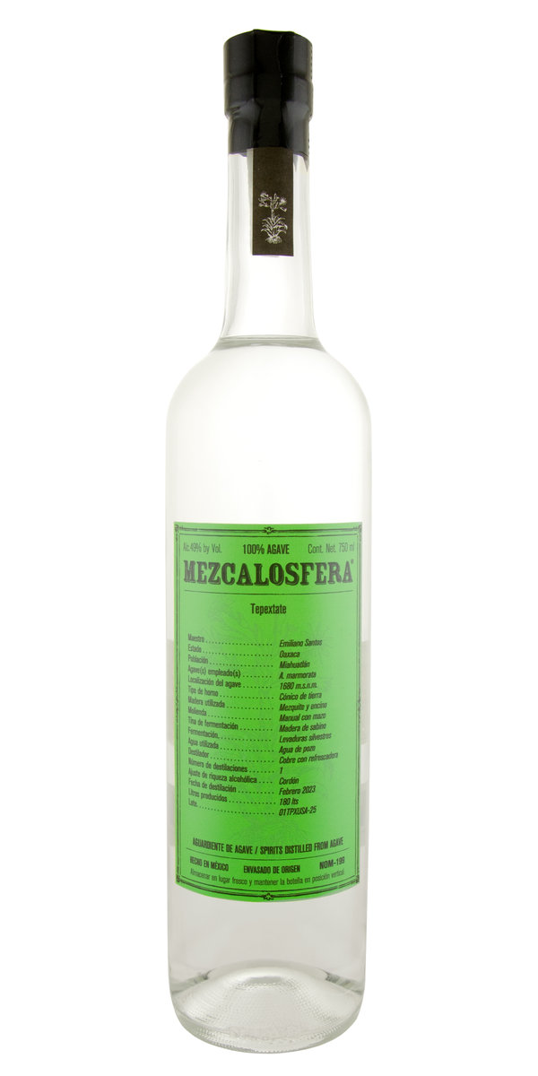 Mezcalosfera Tepextate Don Emiliano Santos Mezcal                                                   