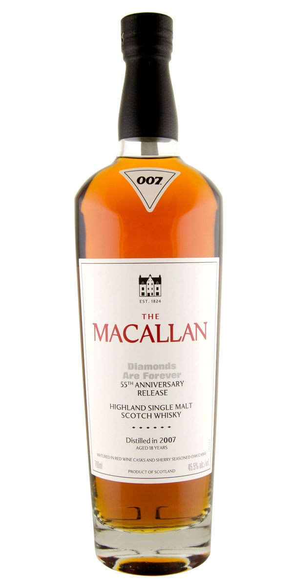 Macallan 007 Diamonds Are Forever 18yr Speyside Single Malt Scotch Whisky