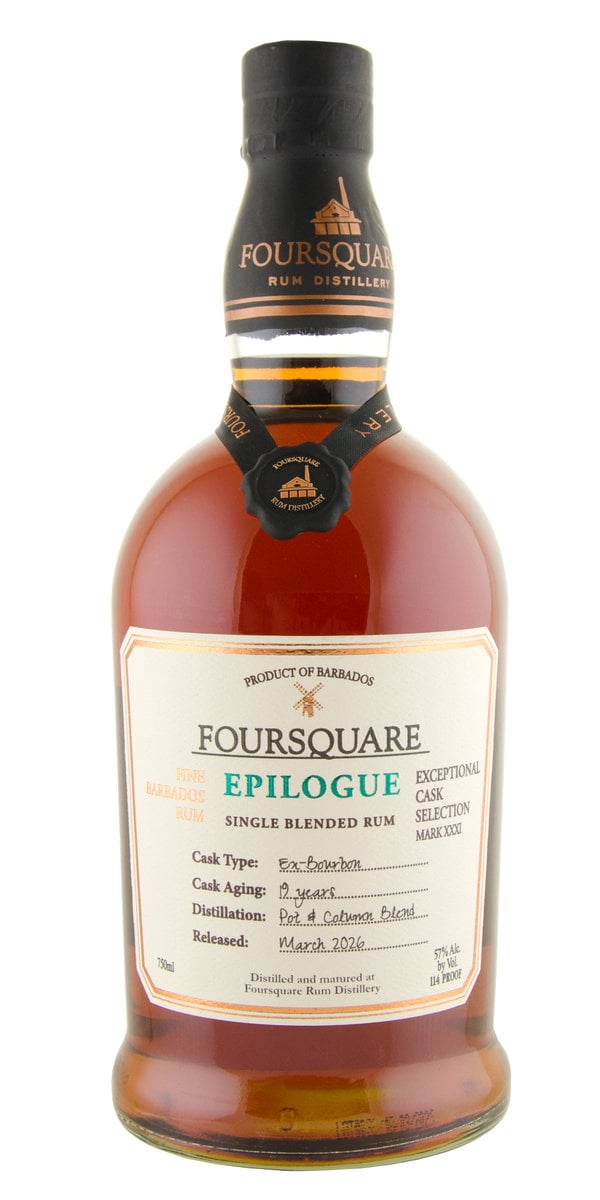 Foursquare Exceptional Cask Series Epilogue Mark XXXI Barbados Rum                                  