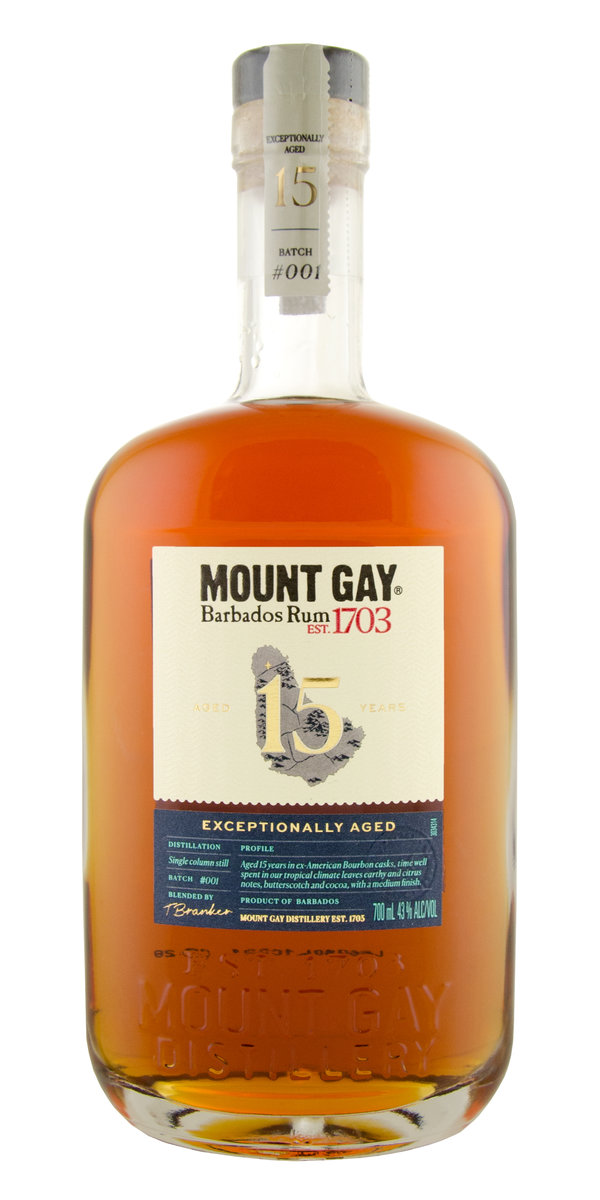 Mount Gay Exceptionally Aged 15yr Rum