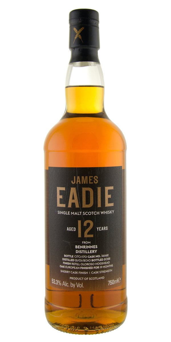 James Eadie Benrinnes 12yr Single Malt Whisky