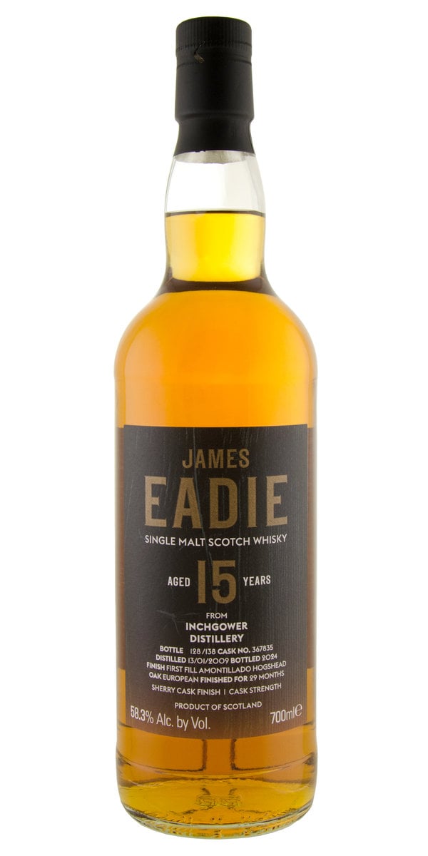 James Eadie 15yr Inchgower Cask Strength Sherry Finish Single Malt Whisky